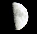 Moon taken with Canon 400D at prime focus