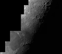 Moon mosaic using 8 inch Altair Astro GSO RC Telescope and DMK21