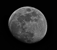 Moon on 80mm refractor using OIII filter