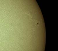 Solar Sunspot 10th October 2010