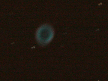 Ring Nebula - Prime Focus - 70 second exposure