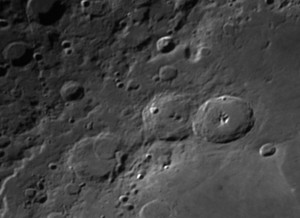 Theophilius and Cyrillus lunar craters