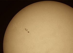 Solar Sunspot 24th April 2011